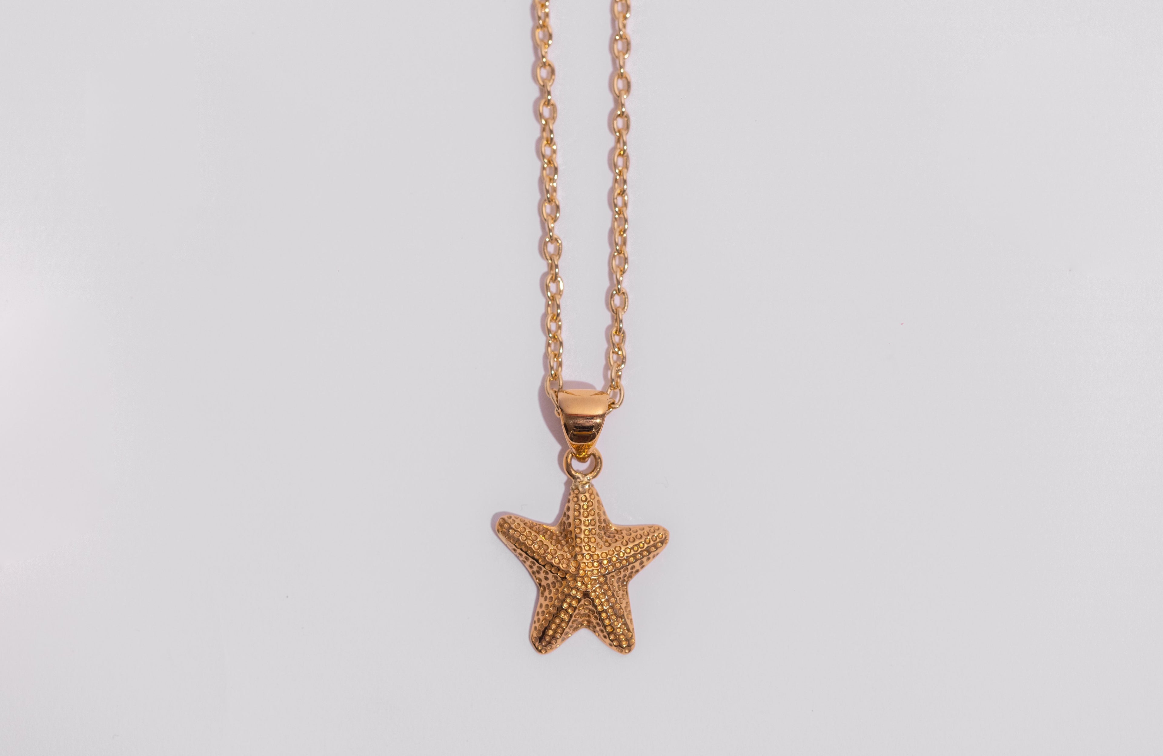Alchemia - Gold Starfish Pendant