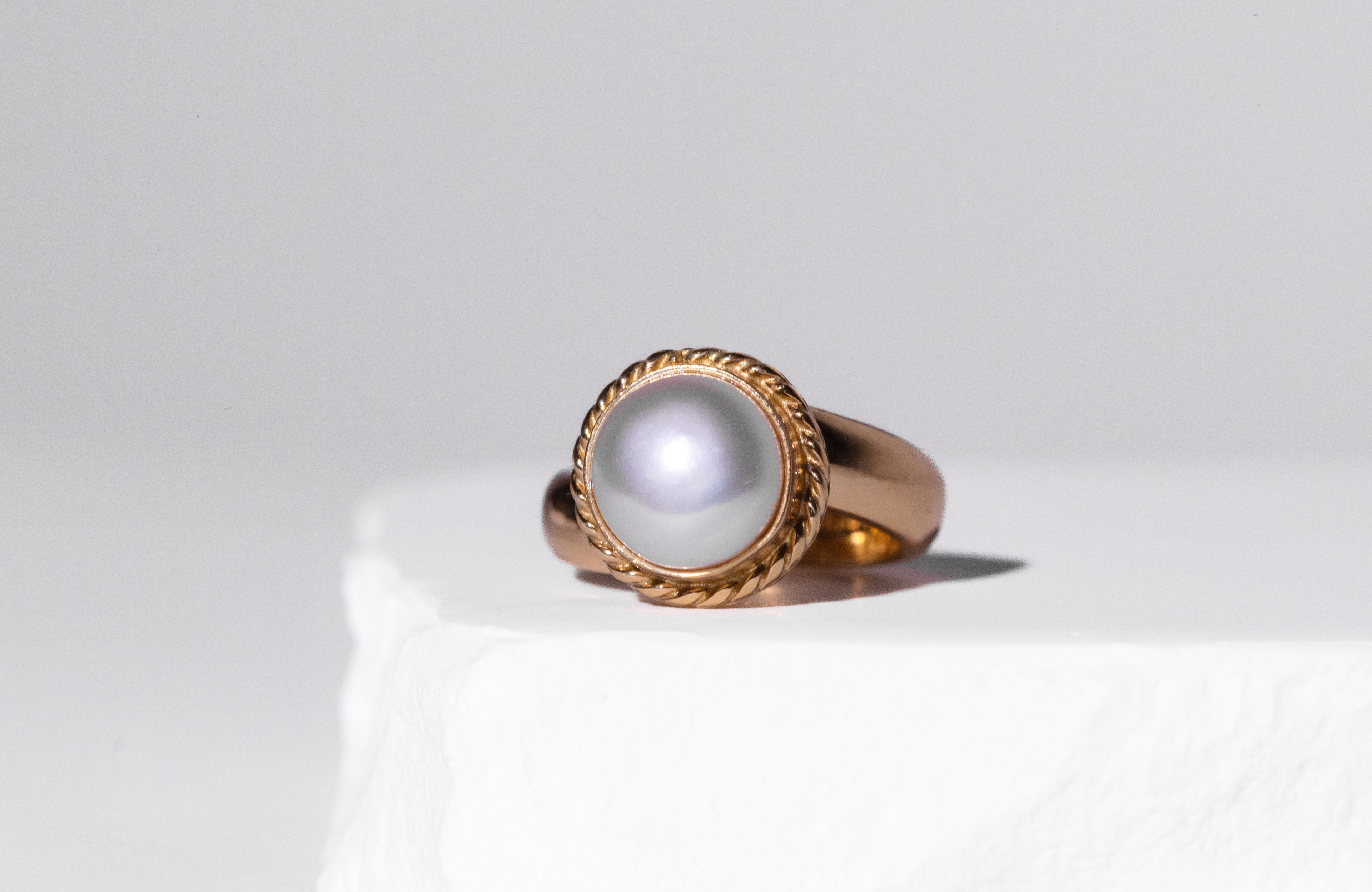 Gold Mother of Pearl - Ring