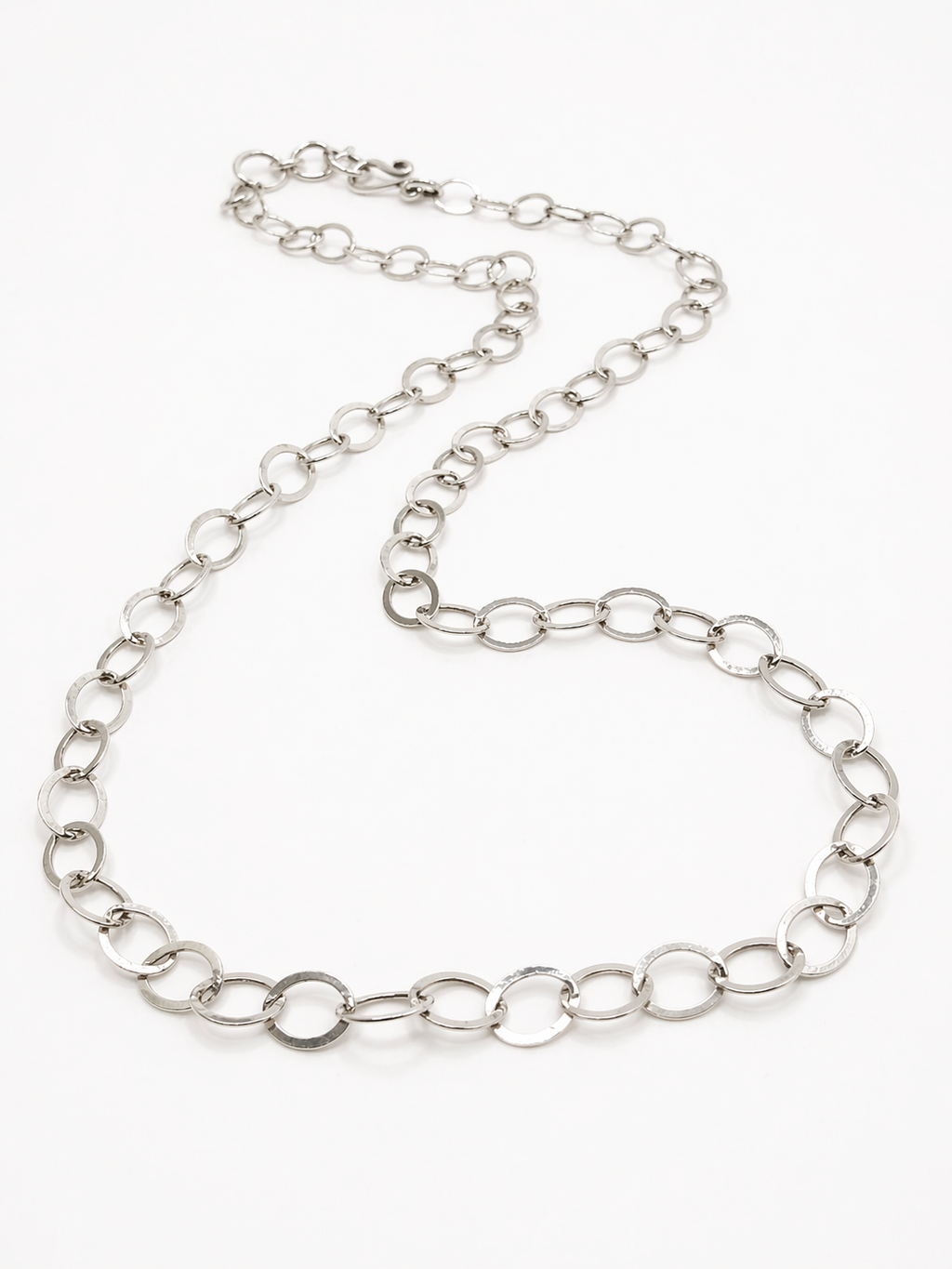 Chain Sterling Silver Flat Oval