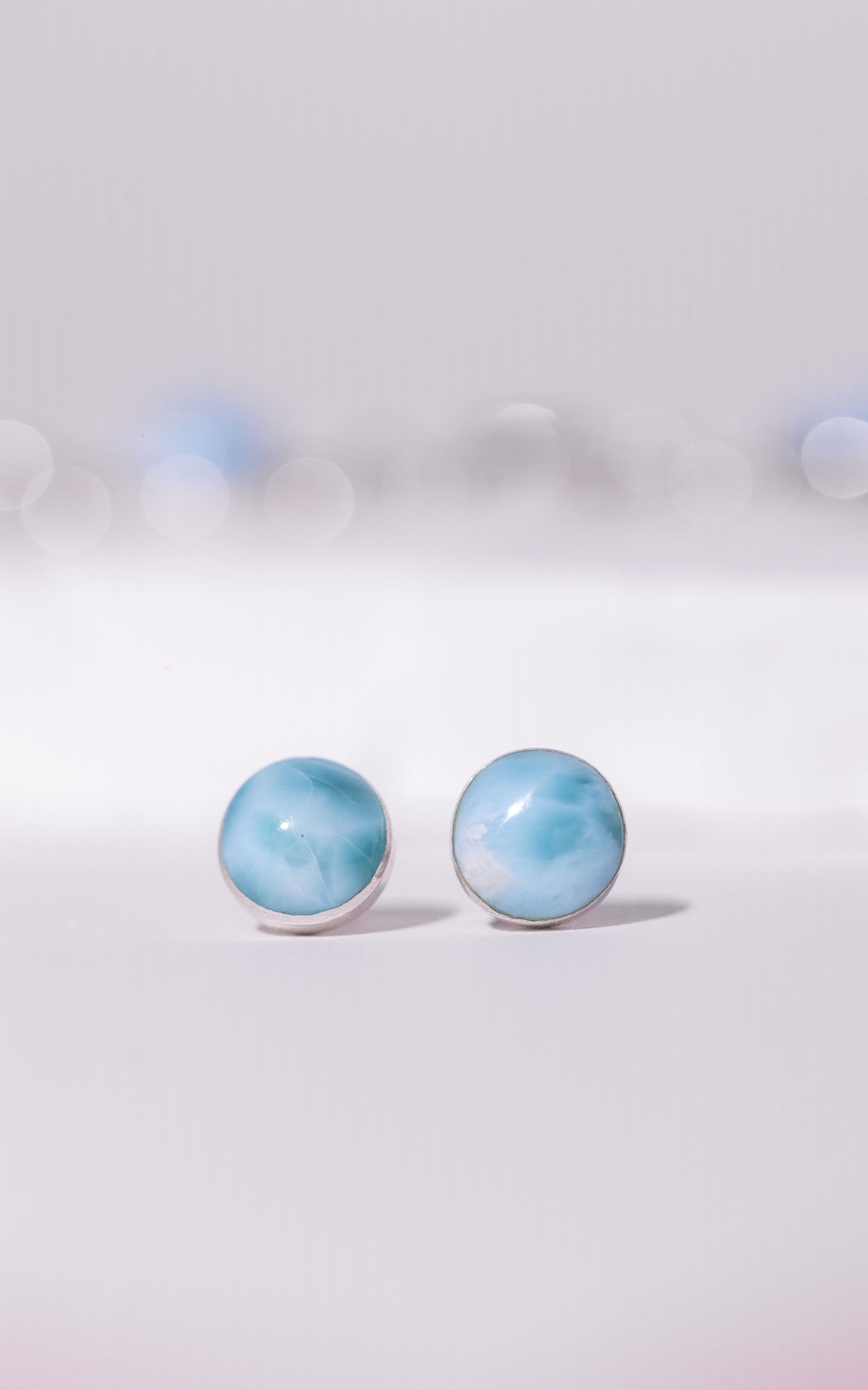 Larimar Stud Earing