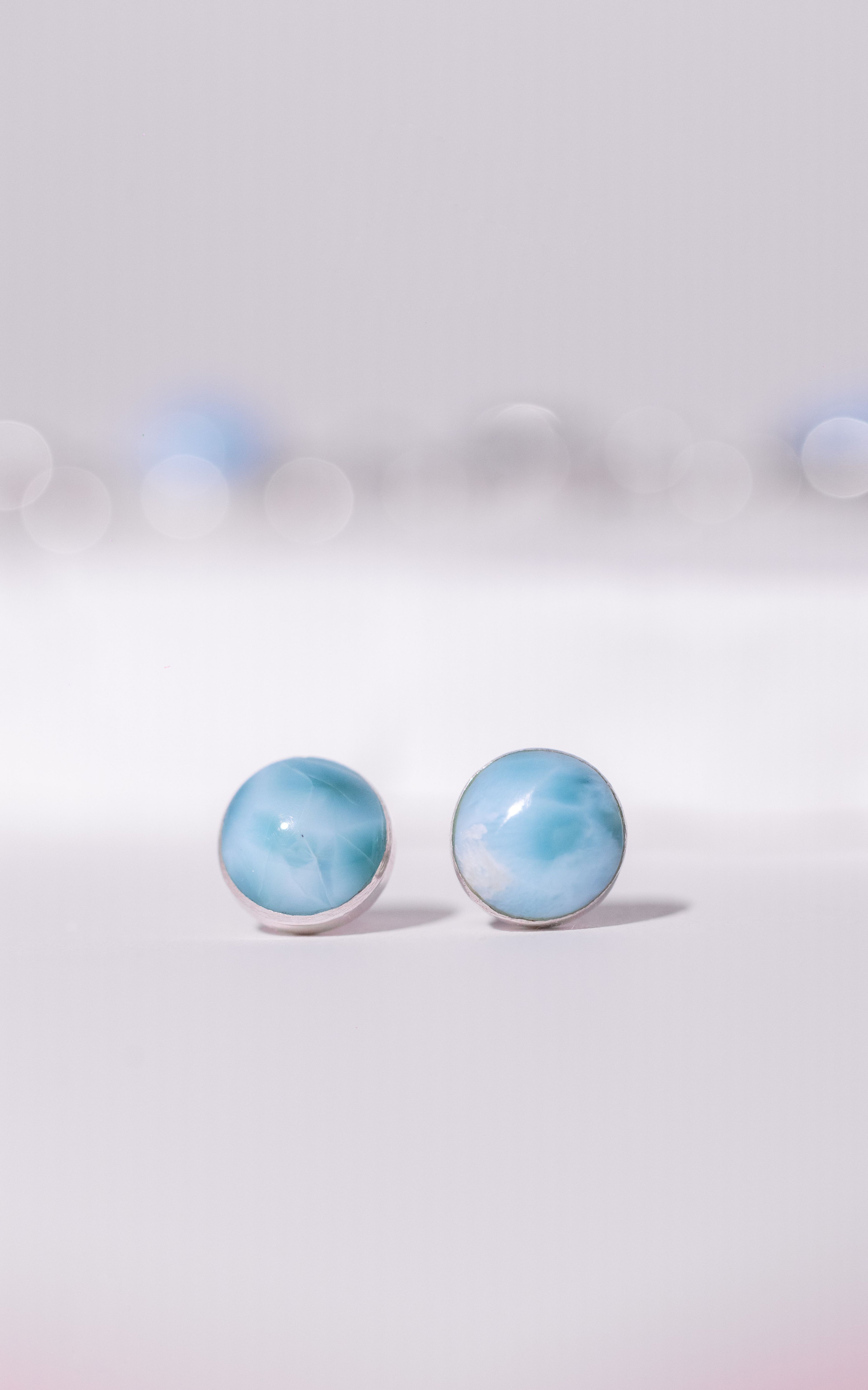 Larimar Stud Earing
