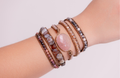 Long Strand Braclet - Shades Of Nude