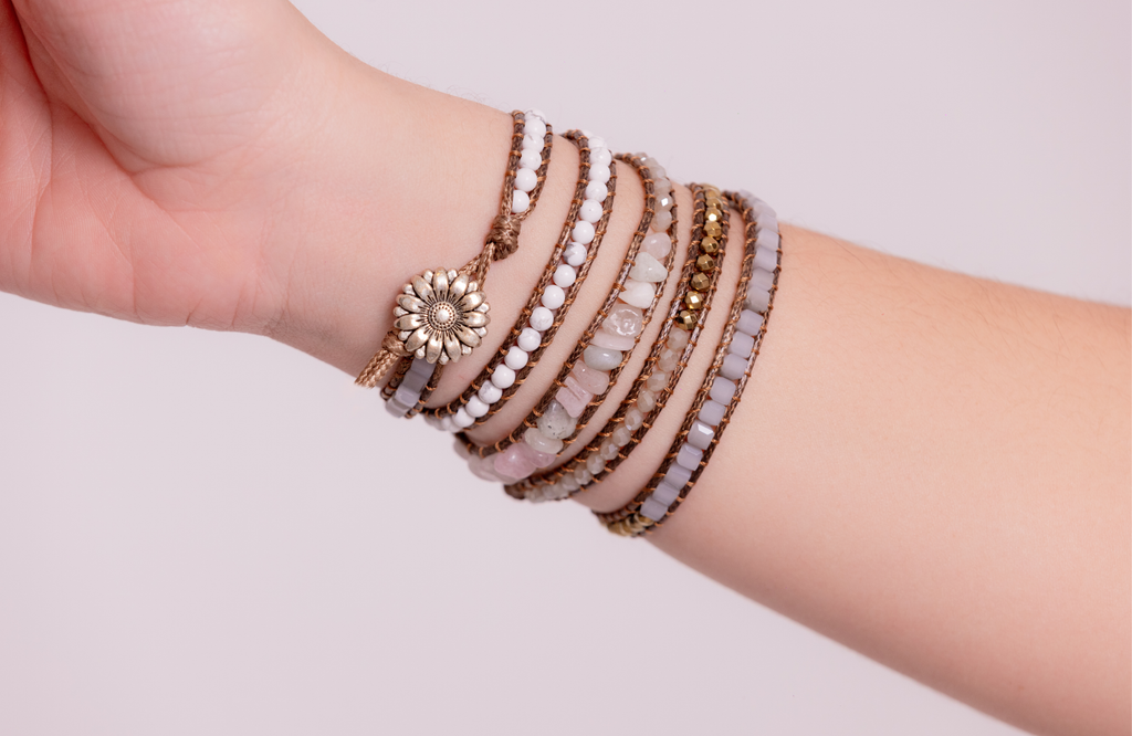 Long Strand Bracelet – Soft Stones