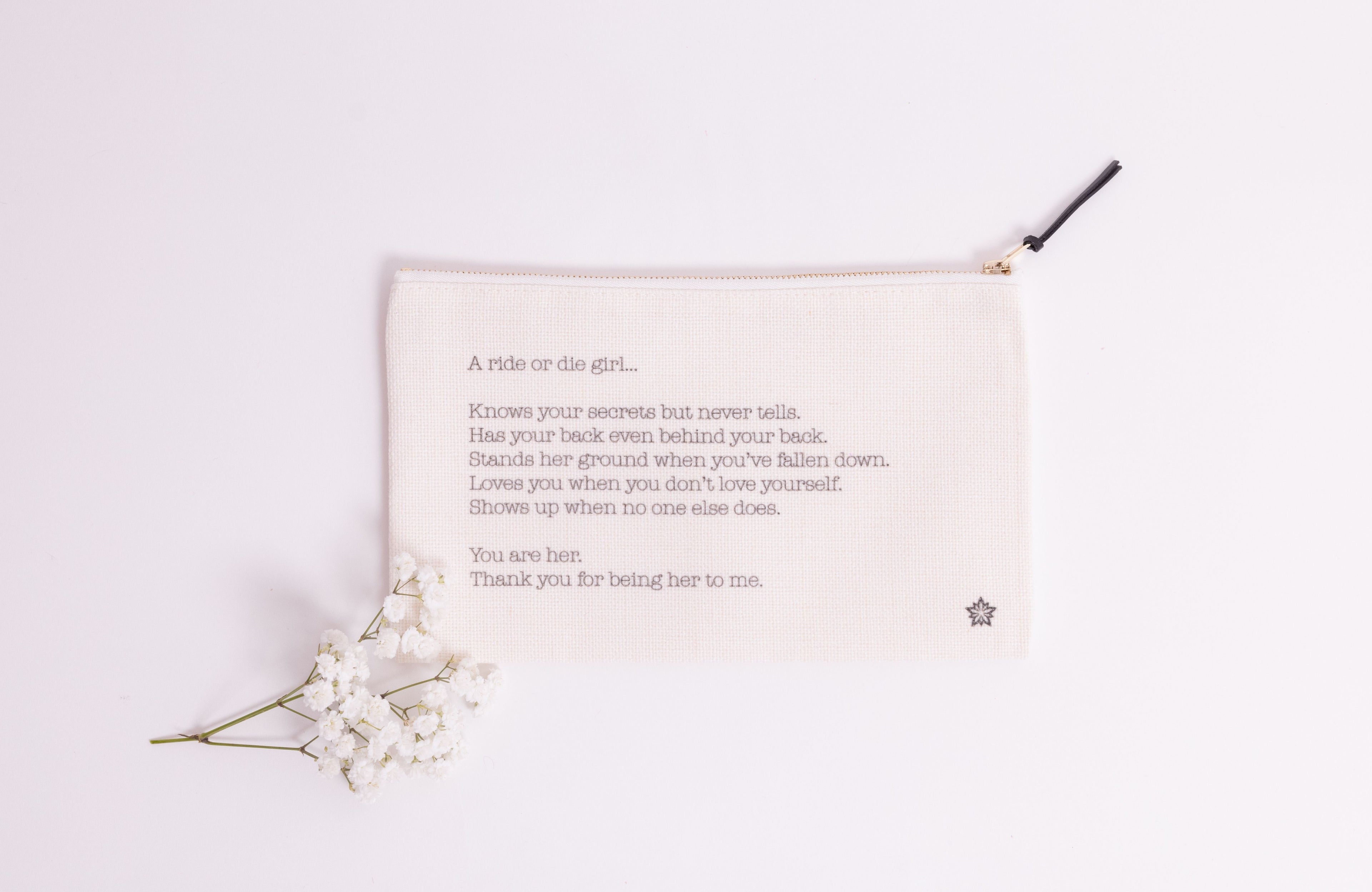 Love Note Pouches - A Ride or Die Girl