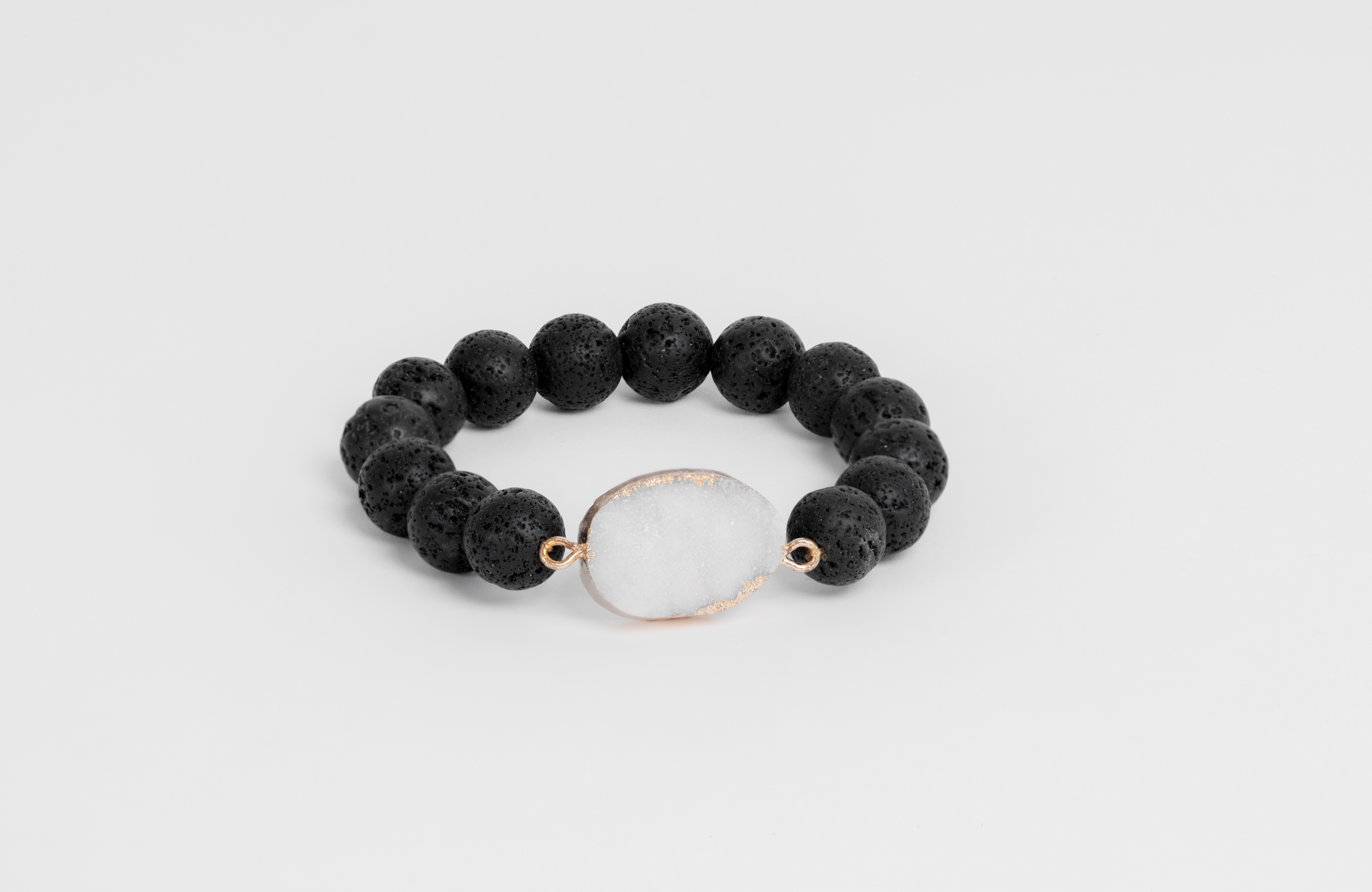 Natural Stone Bracelet – Midnight Onyx
